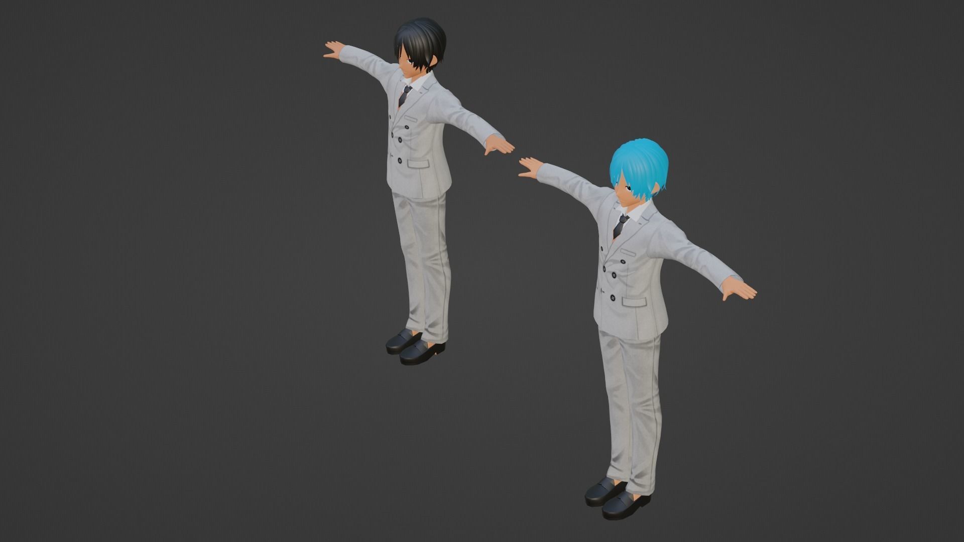 Jungkook - V - BTS Low-poly 3D model_2