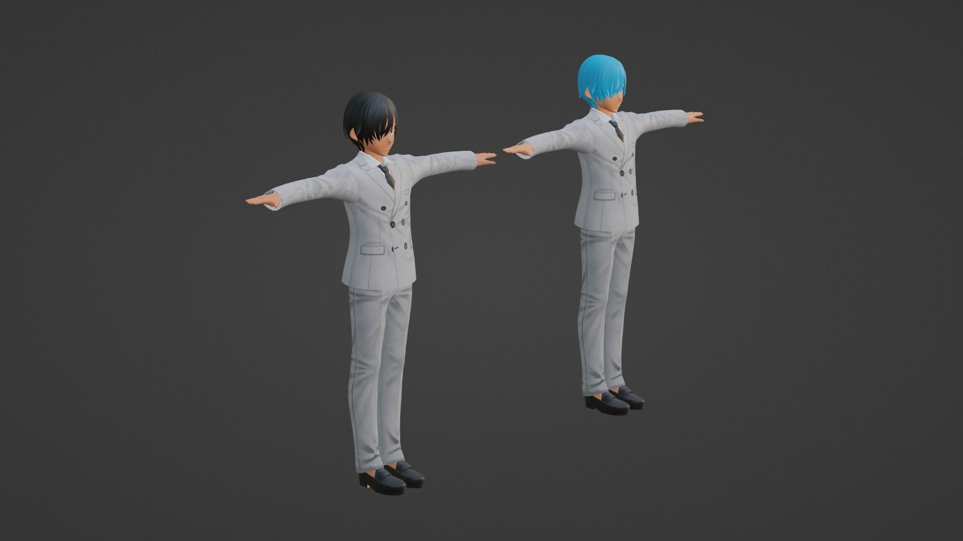 Jungkook - V - BTS Low-poly 3D model_4