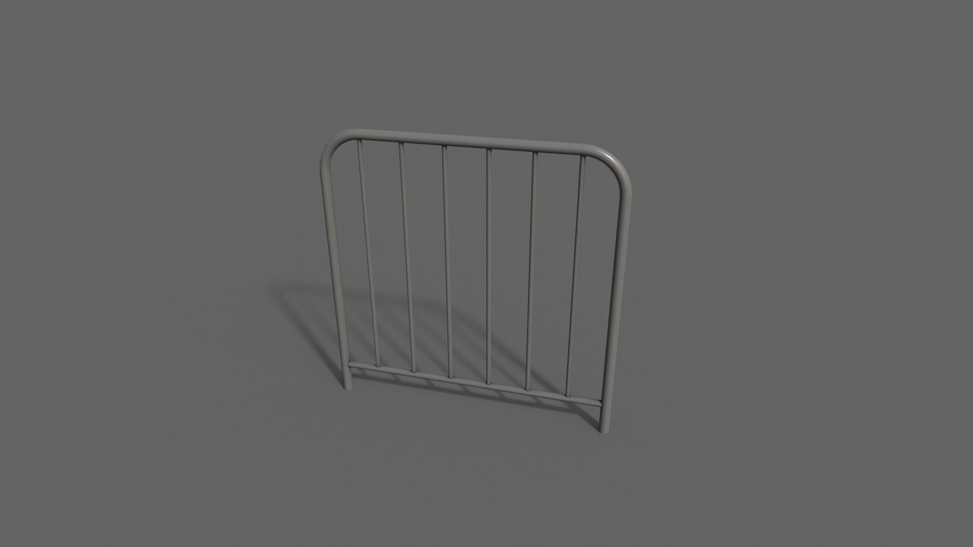 PBR Pedestrian Guard Rail V2-Clean-Rusty Low-poly 3D model_18