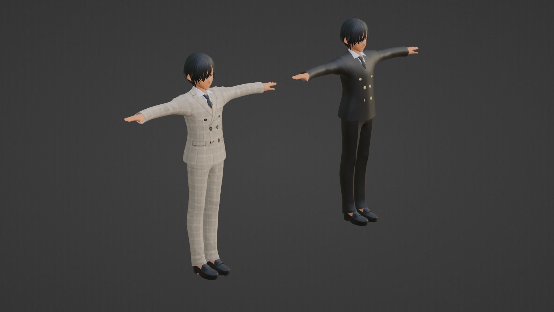 Kim Seok-Jin - Suga- BTS Low-poly 3D model_5