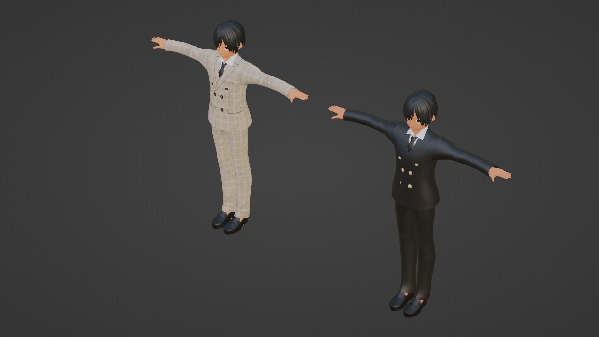 Kim Seok-Jin - Suga- BTS Low-poly 3D model_2