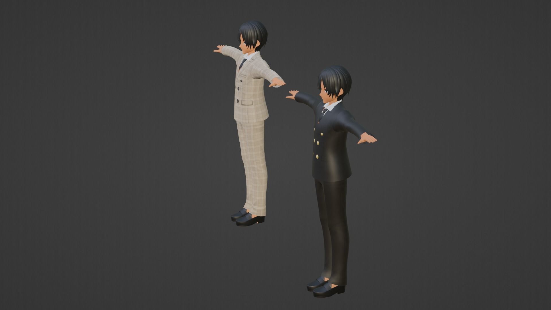 Kim Seok-Jin - Suga- BTS Low-poly 3D model_4