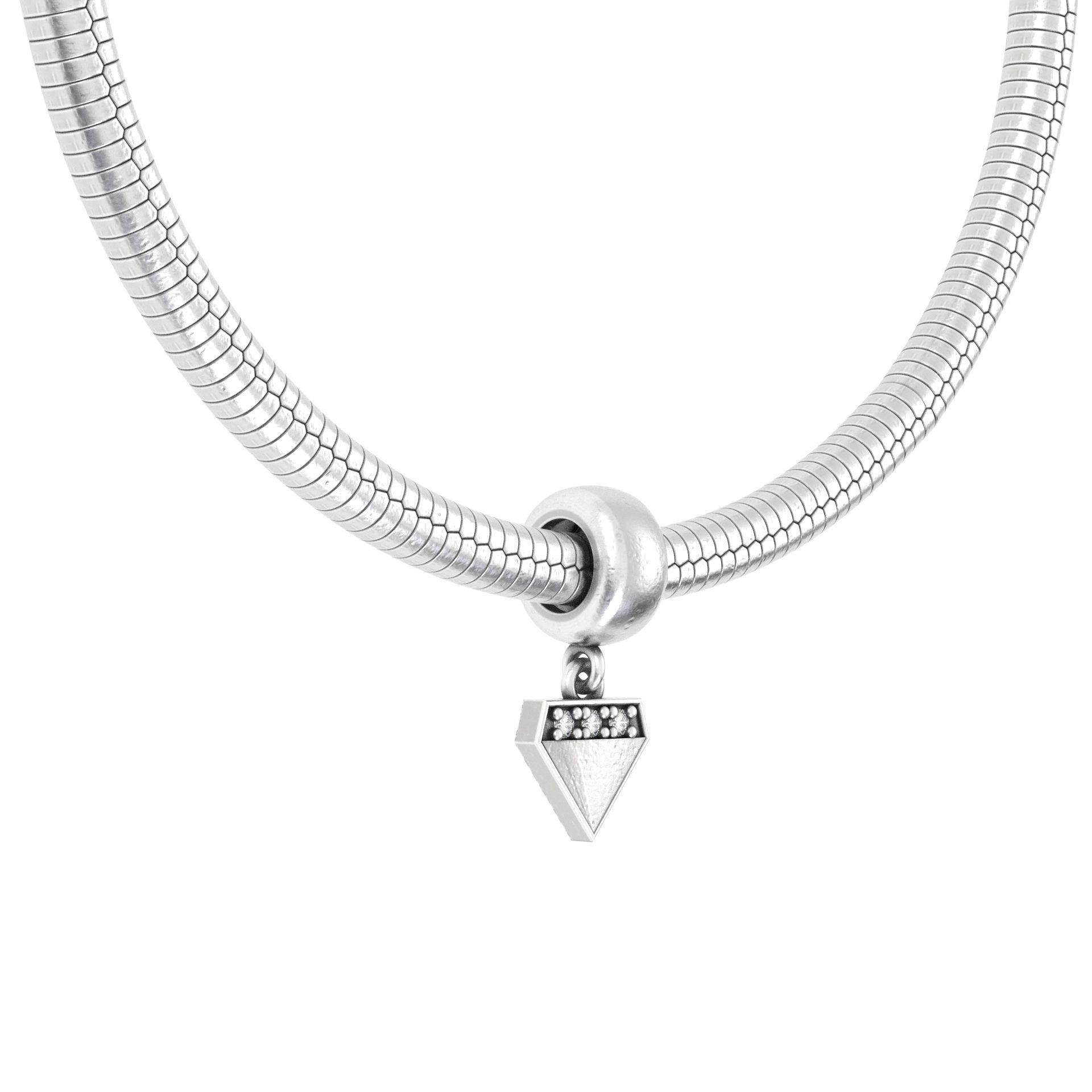 Diamond Charm 3D print model_3