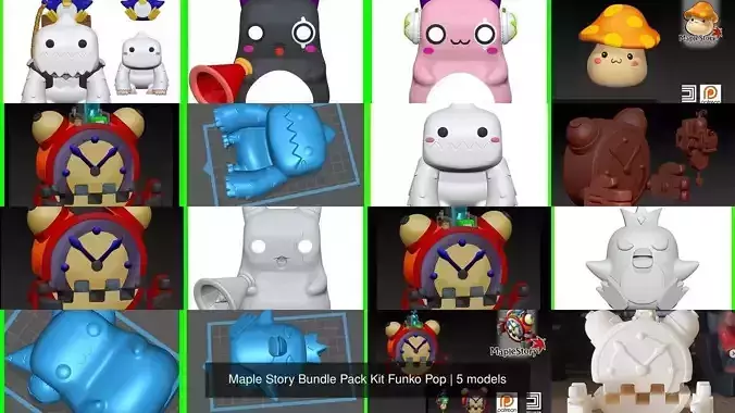 Maple Story Bundle Pack Kit Funko Pop