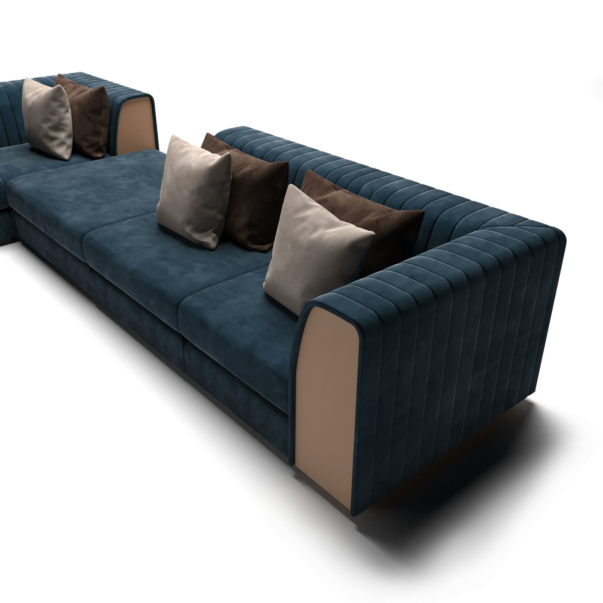 Laskasas Harry Modular Sofa 3D model_2