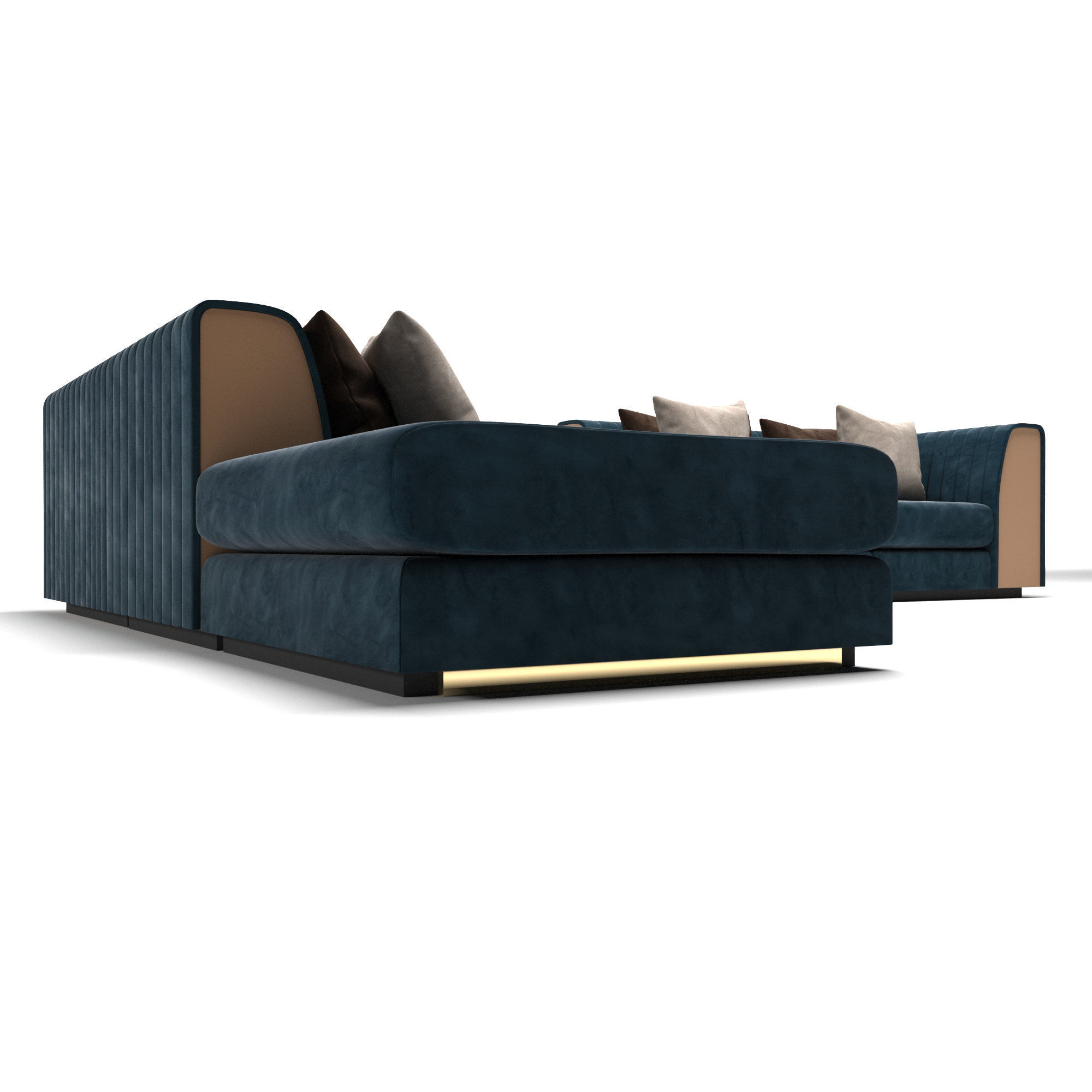 Laskasas Harry Modular Sofa 3D model_1