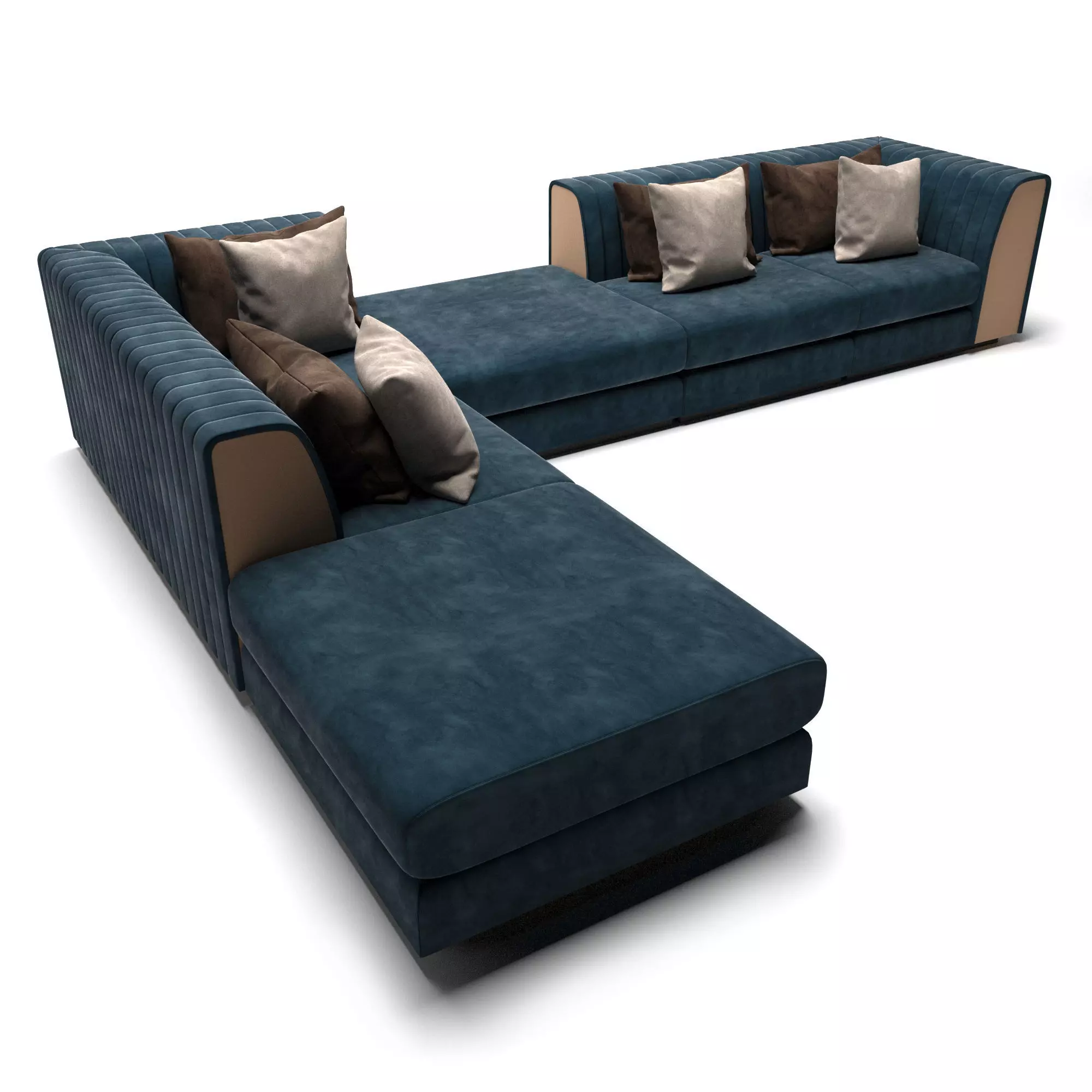 Laskasas Harry Modular Sofa 3D model_0