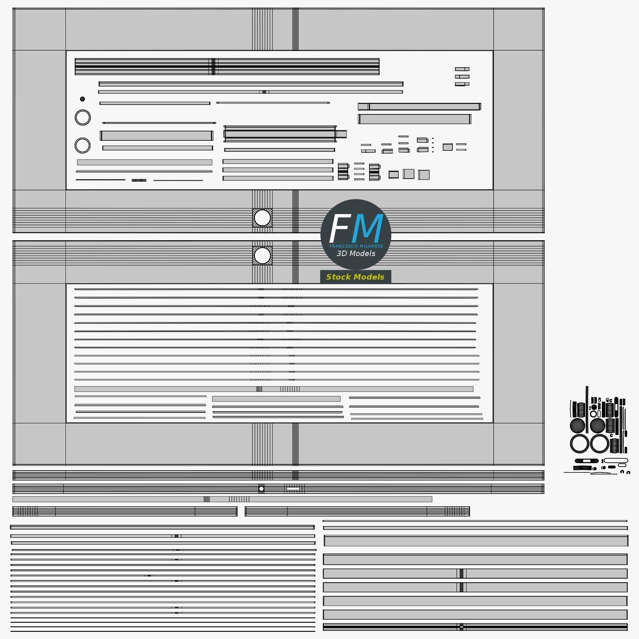 Sliding glass door 1 3D model_11