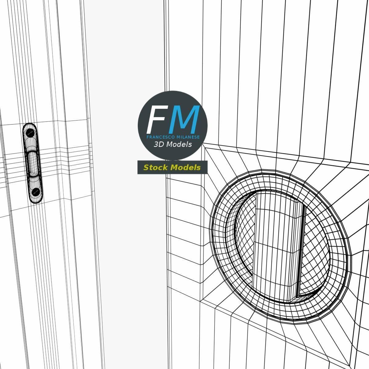 Sliding glass door 1 3D model_8