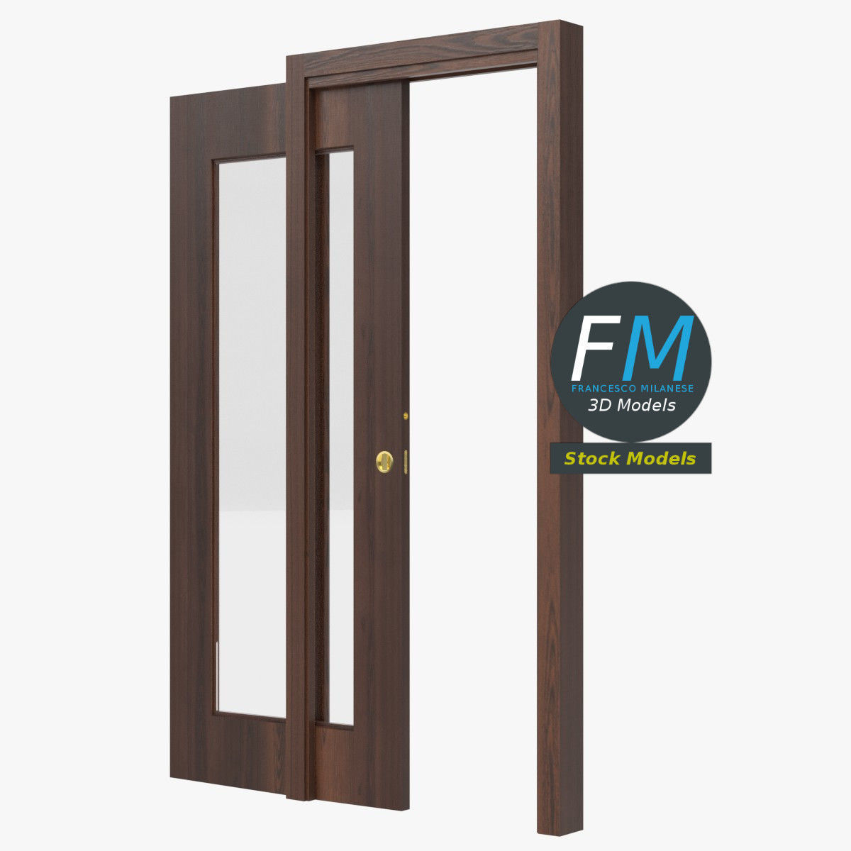 Sliding glass door 1 3D model_4
