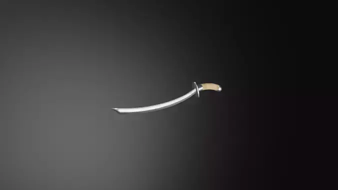Low Poly Medieval Sabre