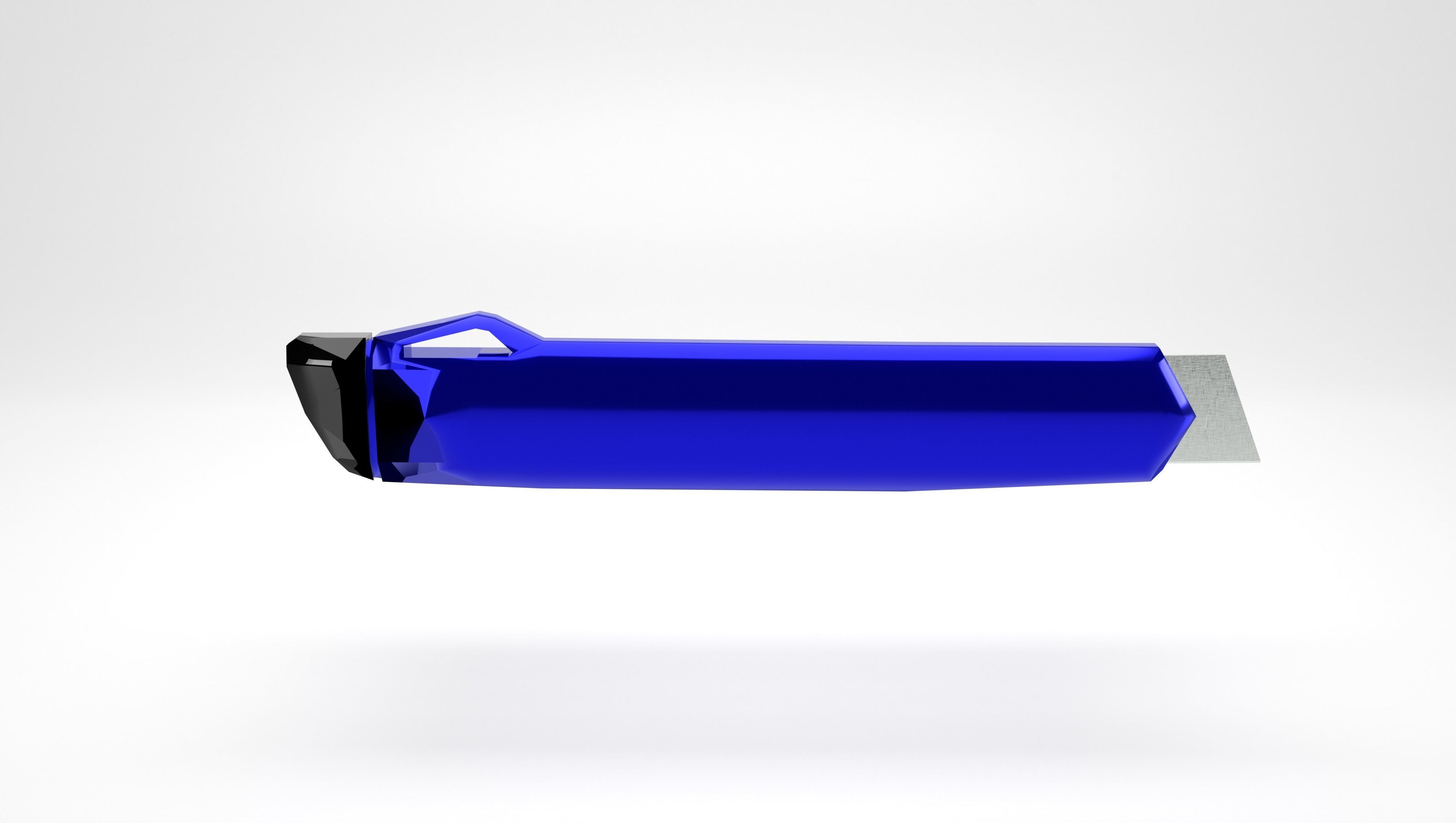 Low Poly - Carpet Knife Low-poly 3D model_1