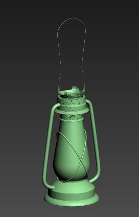 Petromax light Low-poly 3D model_6