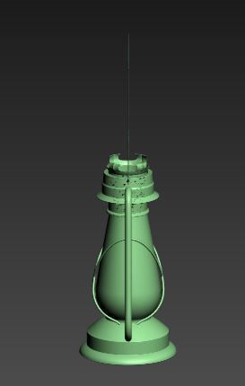 Petromax light Low-poly 3D model_8