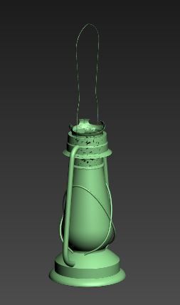 Petromax light Low-poly 3D model_7