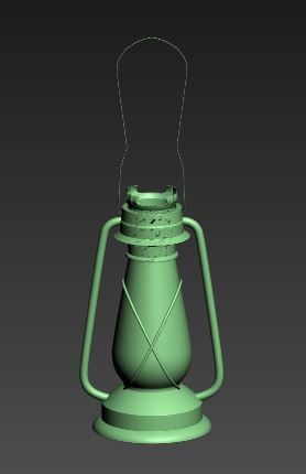 Petromax light Low-poly 3D model_5