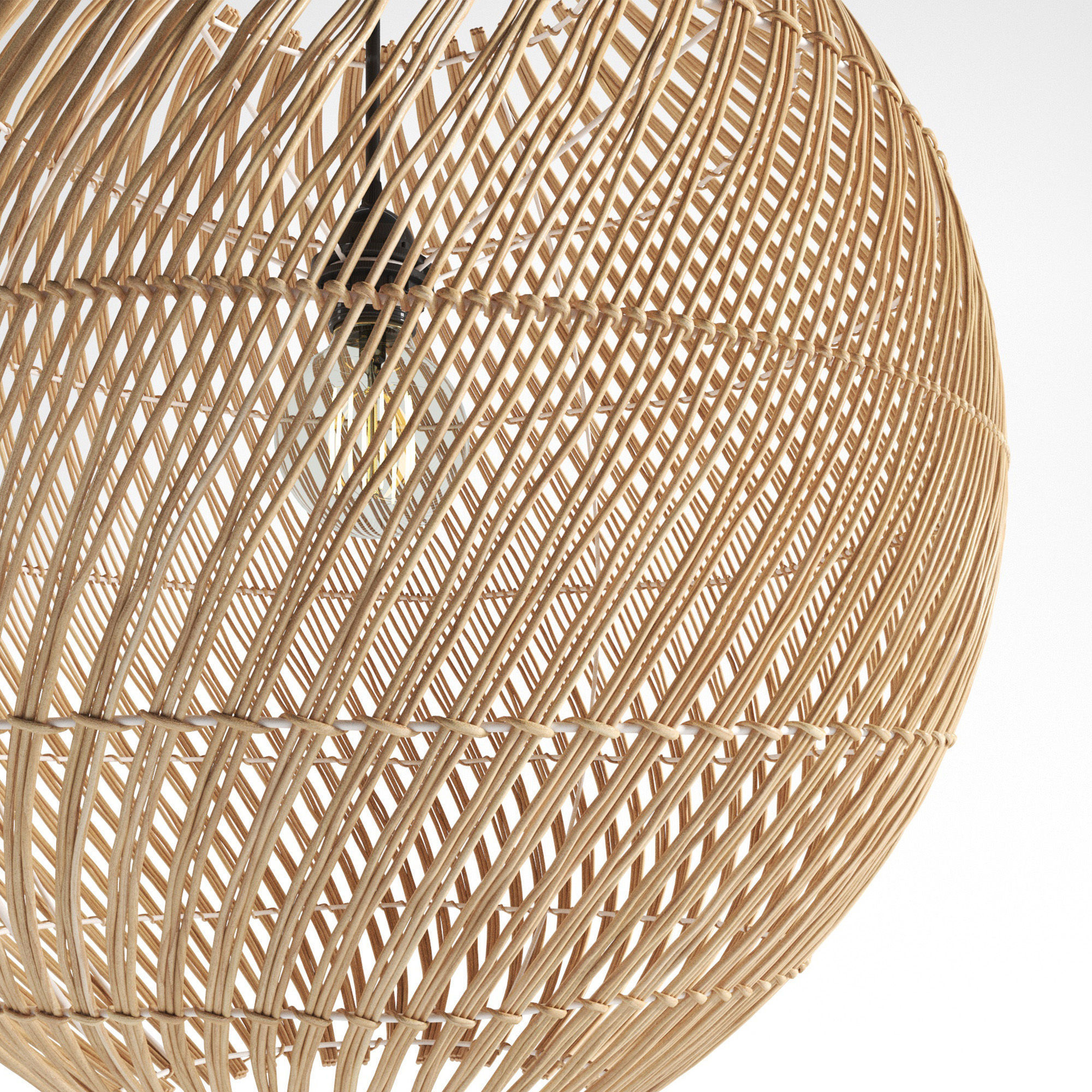Java Round Lamp Shade 3D model_1