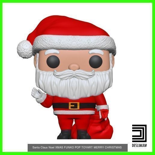 Merry Christmas Xmas Kit Bundle Pack Funko Pop 3D Model Collection_2