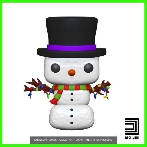 Merry Christmas Xmas Kit Bundle Pack Funko Pop 3D Model Collection_3