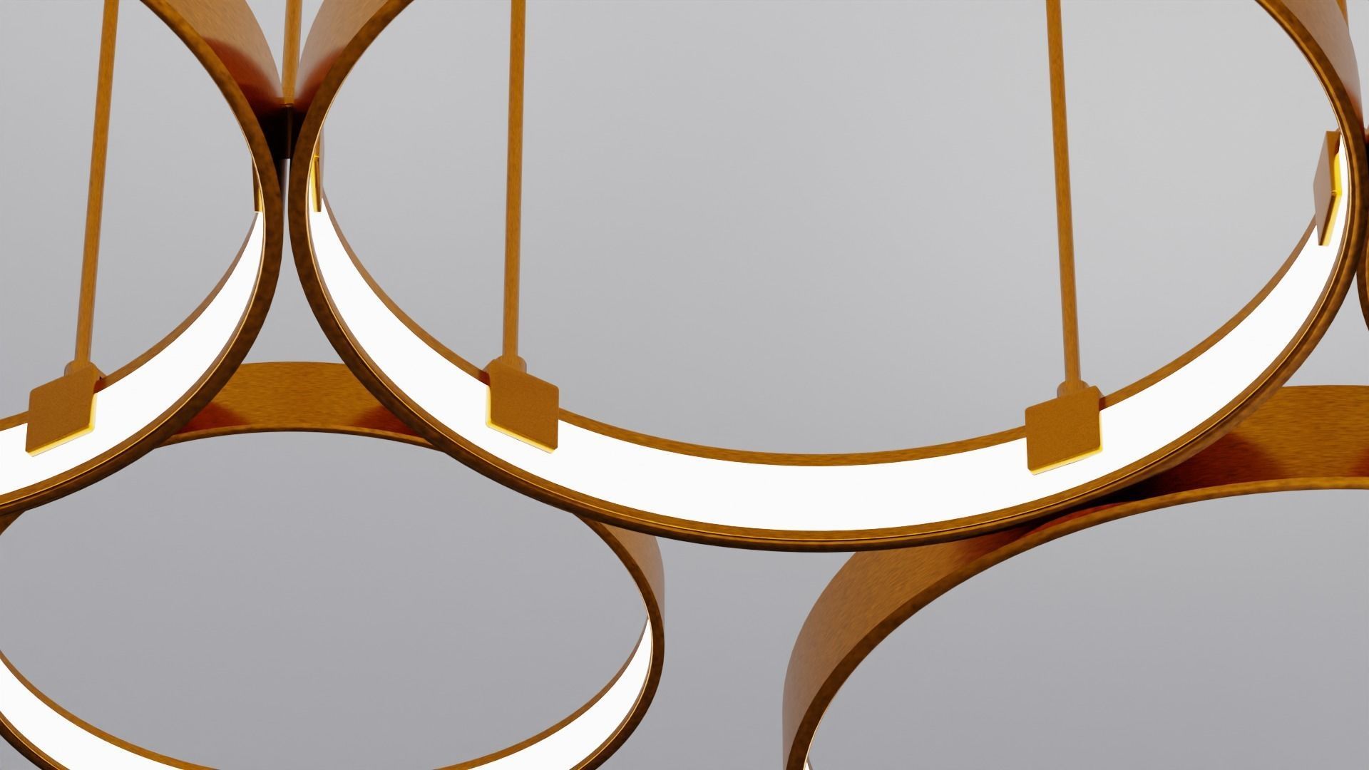 Circle lamp free 3D model | CGTrader