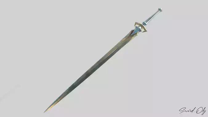  Lowpoly Sword 3D Model No Reference Unique