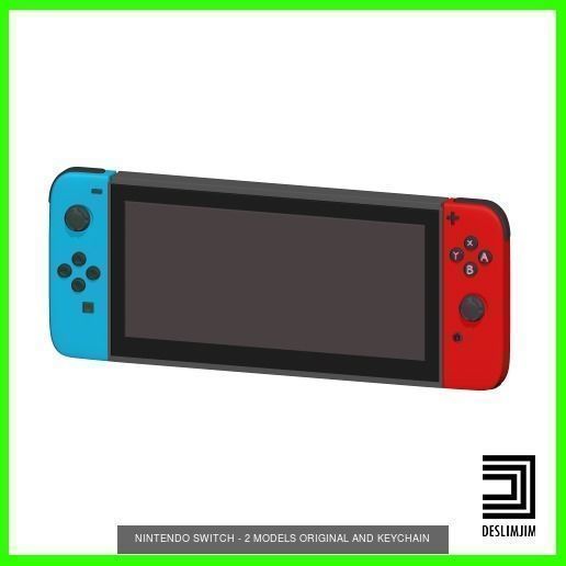 Keychain Kit bundle pack Fish Nes and Nintendo Switch 3D Model Collection_1