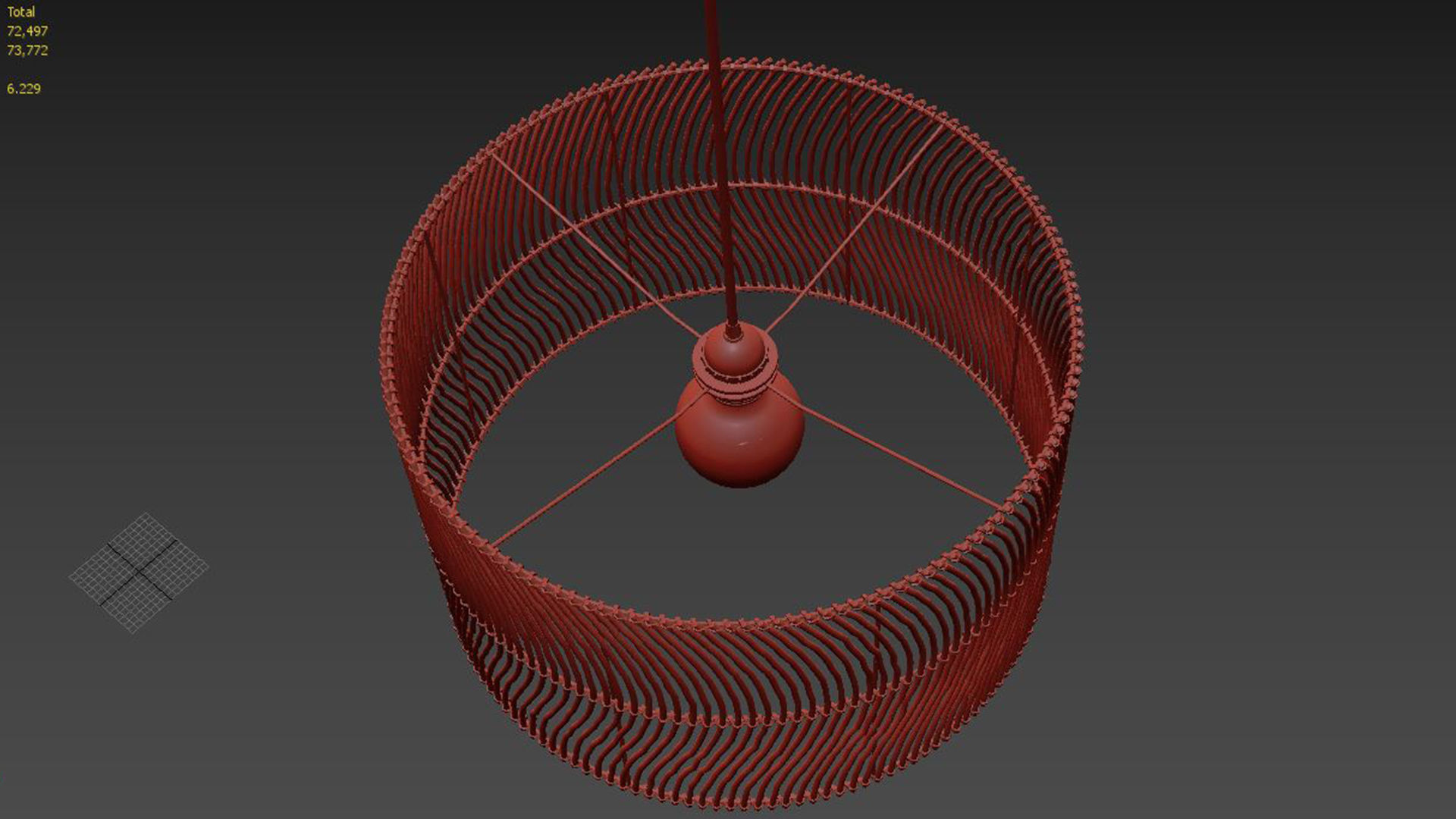 Java Lamp Shade 3D model_3