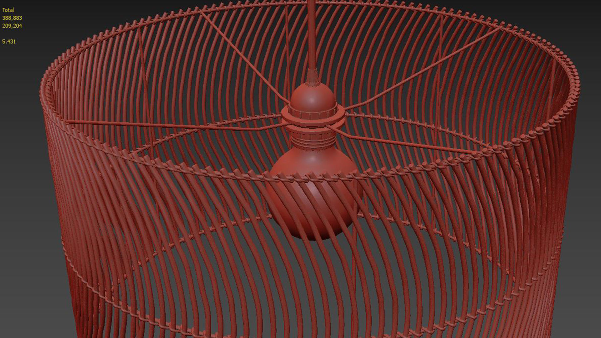 Java Lamp Shade 3D model_4