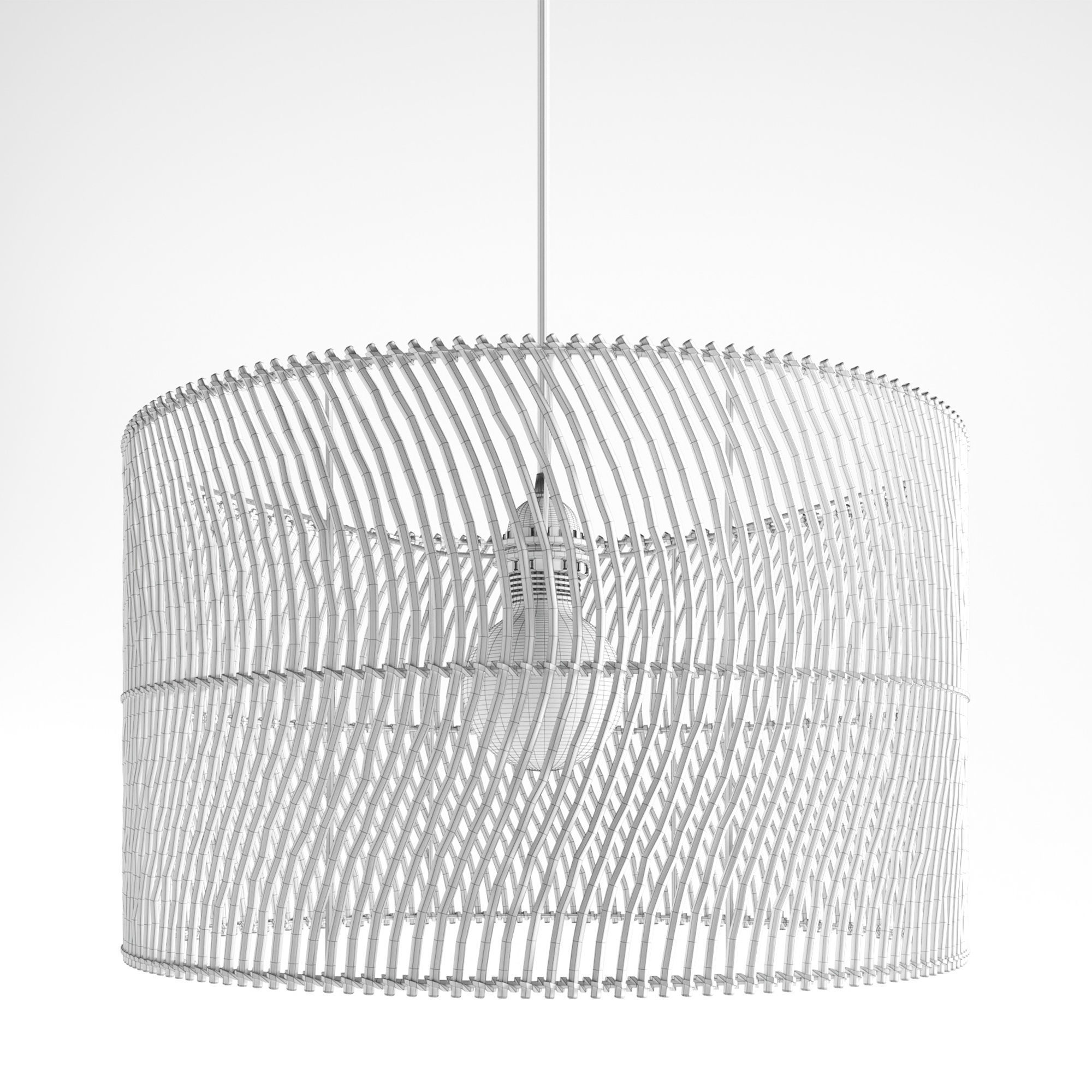Java Lamp Shade 3D model_1