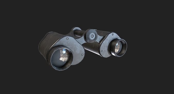 Binoculars Low-poly 3D model