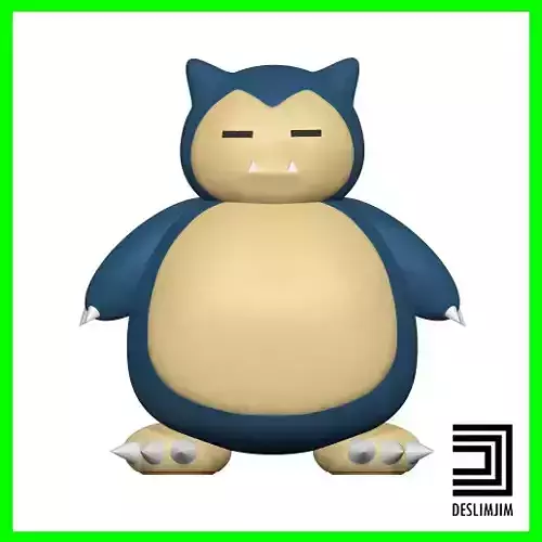 Snorlax Stand Pokemon Nintendo Pokeball  3D print model