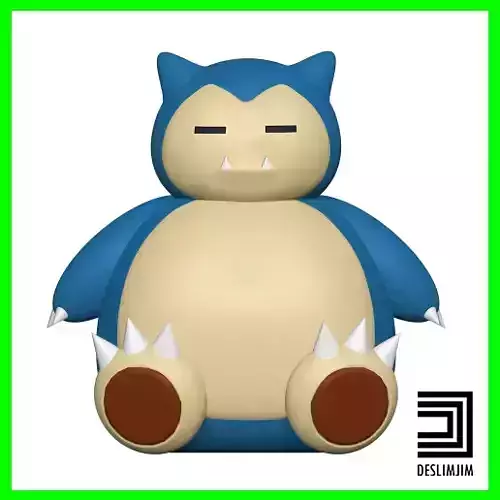 Snorlax Sit Pokemon Nintendo Pokeball 3D print model