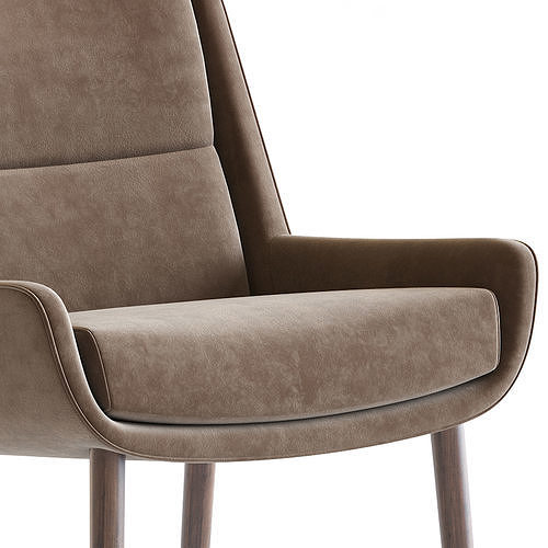 Naughtone Hush chair 3D model 7