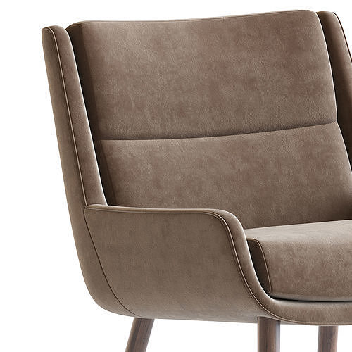 Naughtone Hush chair 3D model 6
