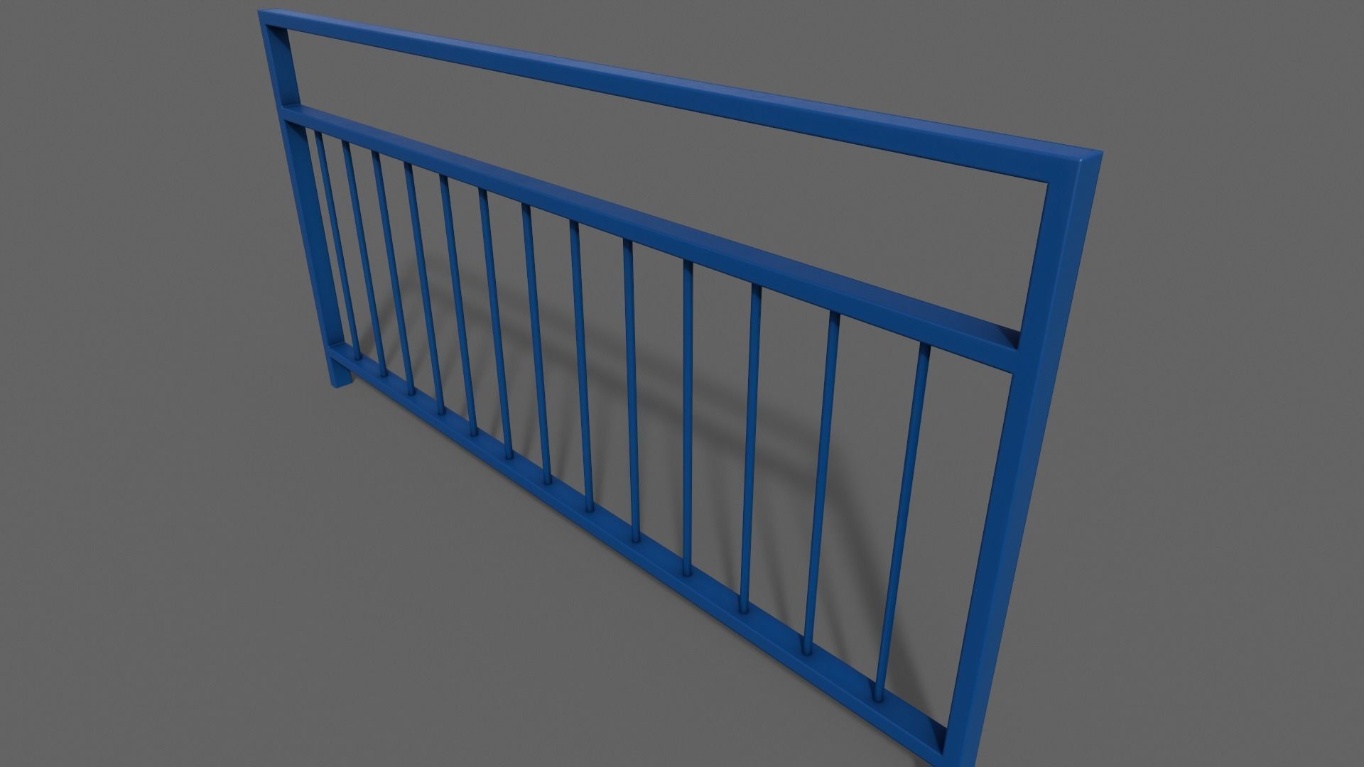 PBR Pedestrian Guard Rail V3-Clean-Rusty Low-poly 3D model_14