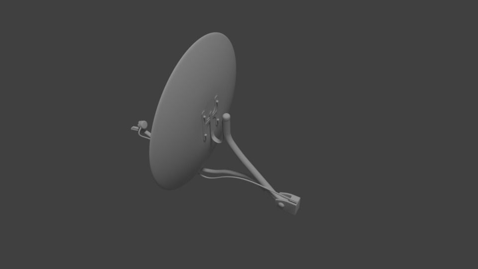 Antenna satellite dish Free 3D model_3