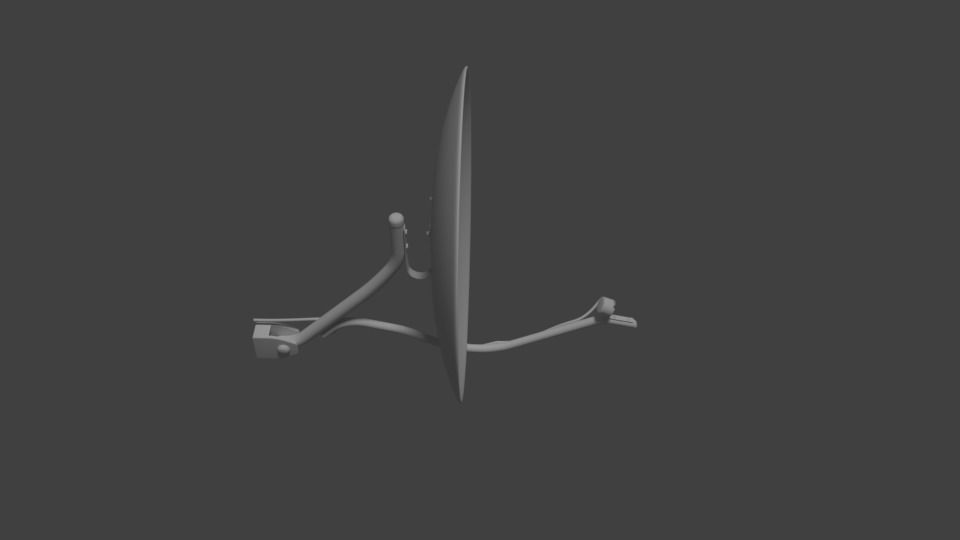 Antenna satellite dish Free 3D model_2