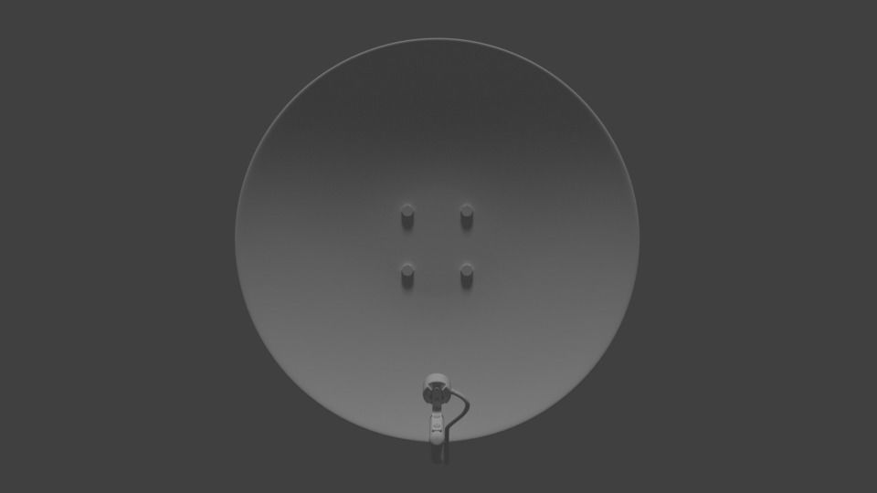 Antenna satellite dish Free 3D model_4