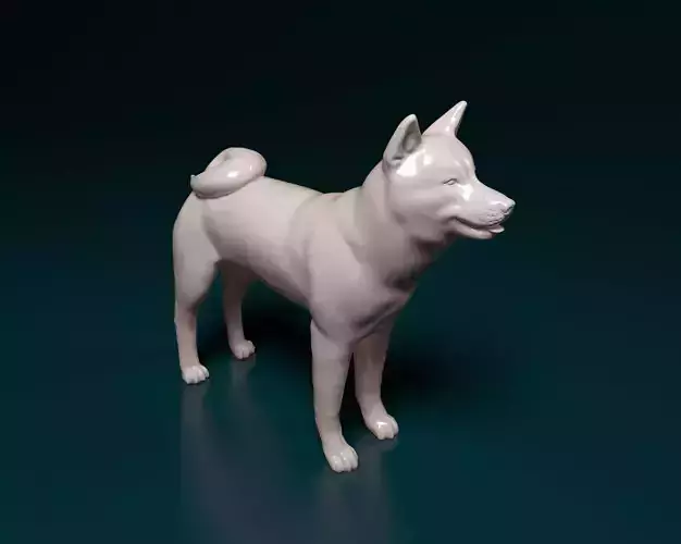 Akita inu 3D print model