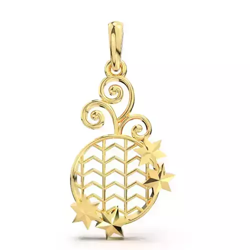 DARSH GOLD PENDANT 3D print model