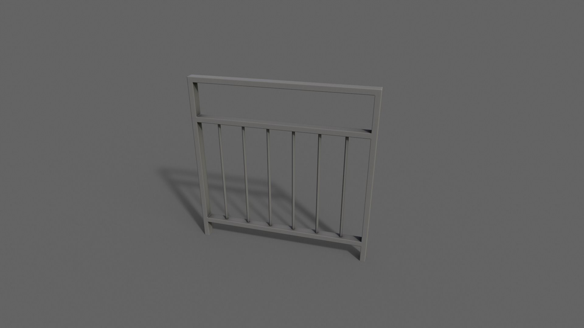 PBR Pedestrian Guard Rail V4-Clean-Rusty Low-poly 3D model_18