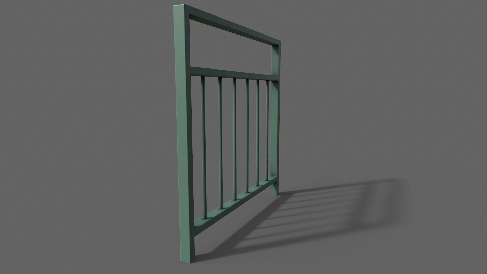 PBR Pedestrian Guard Rail V4-Clean-Rusty Low-poly 3D model_17