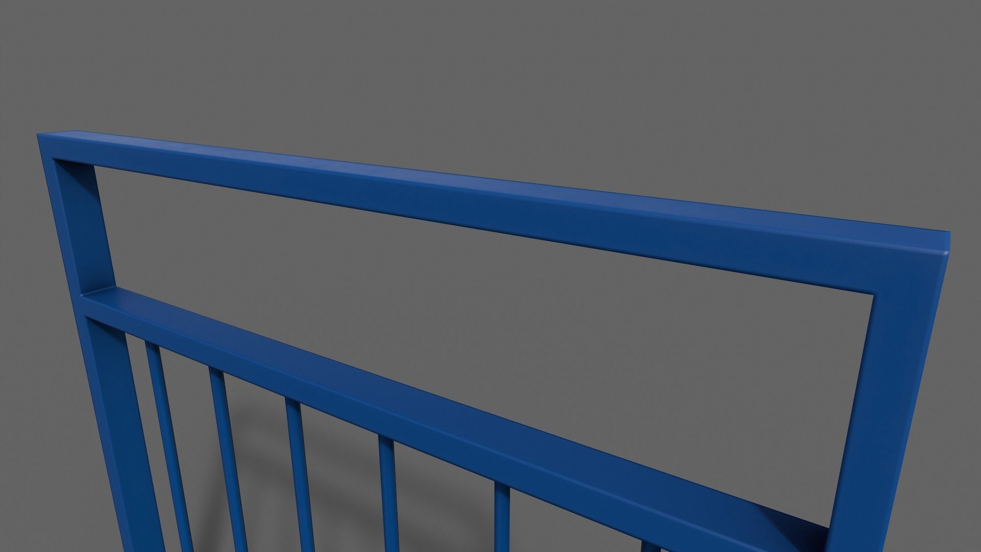 PBR Pedestrian Guard Rail V4-Clean-Rusty Low-poly 3D model_15