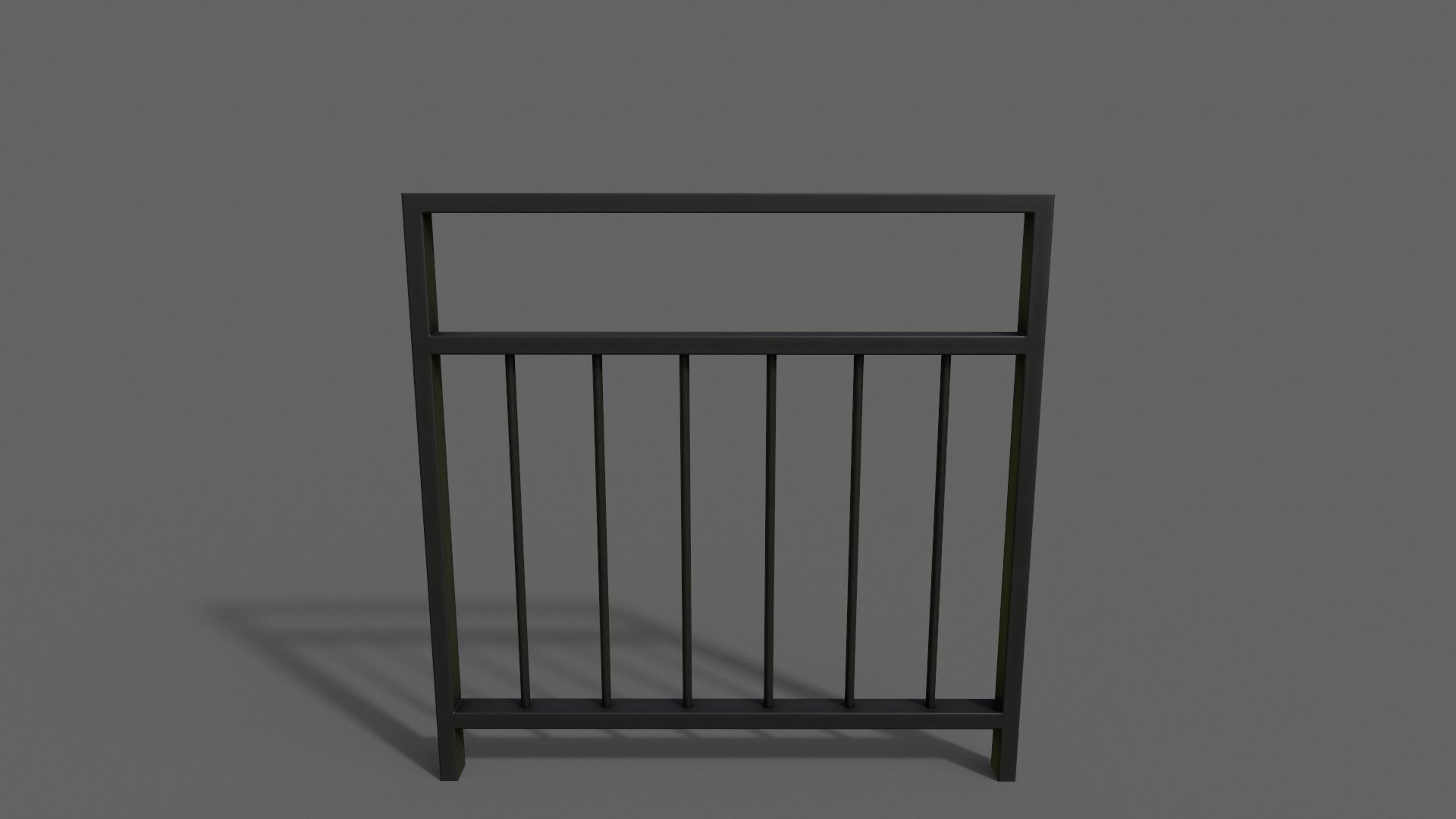 PBR Pedestrian Guard Rail V4-Clean-Rusty Low-poly 3D model_12