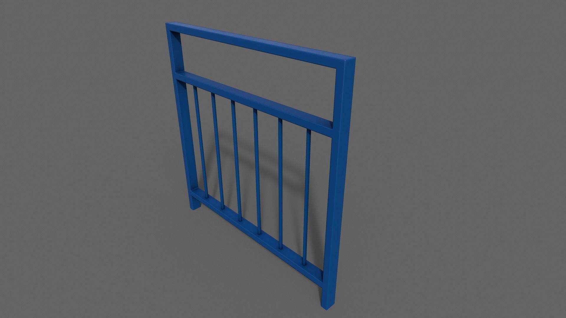 PBR Pedestrian Guard Rail V4-Clean-Rusty Low-poly 3D model_14