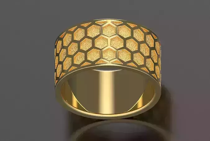 Stylish ring honeycomb hexagon structure
