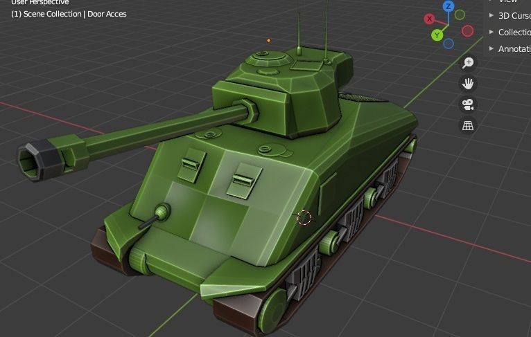 My Sherman Tank 3D model_2