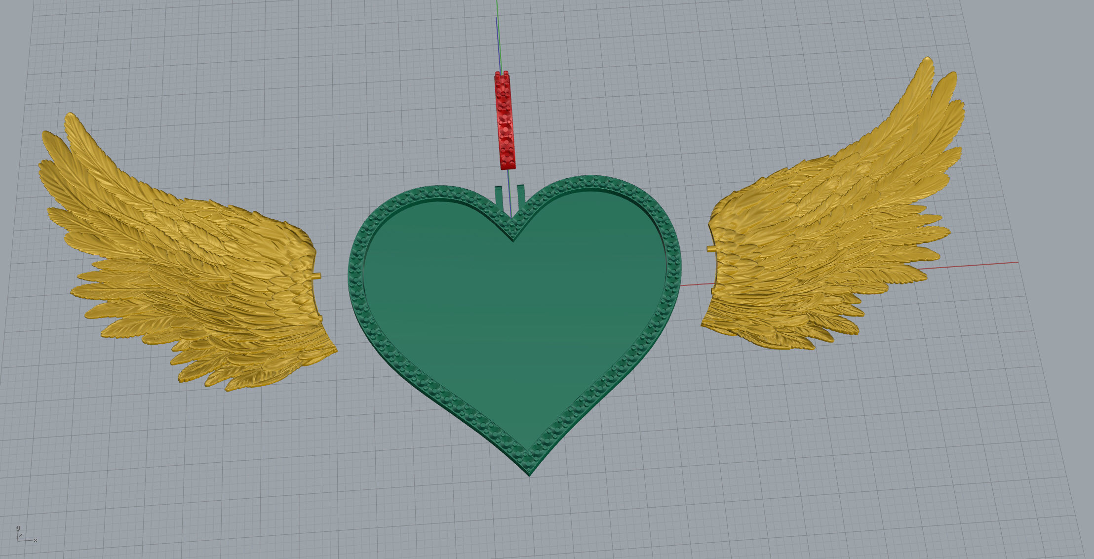 Heart Frame Big Size 2 Options 3D print model_19