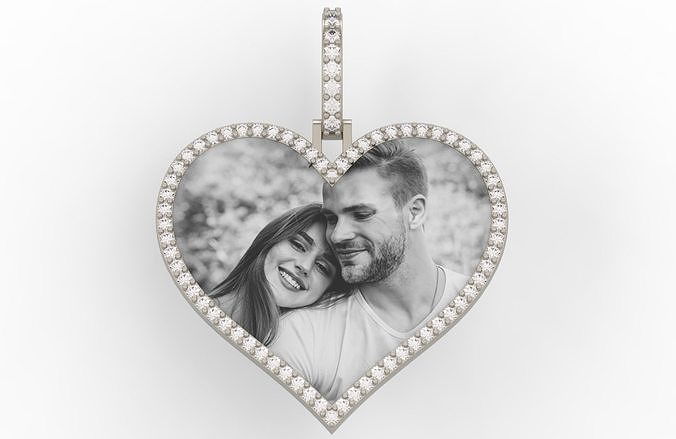 Heart Frame Big Size 2 Options  3D print model
