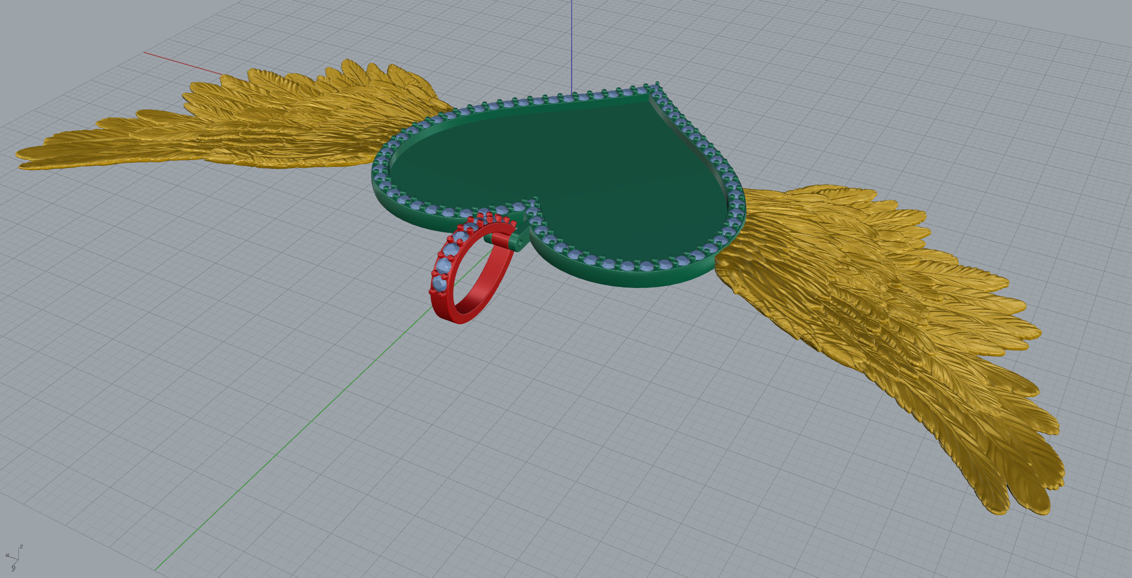 Heart Frame Big Size 2 Options 3D print model_15